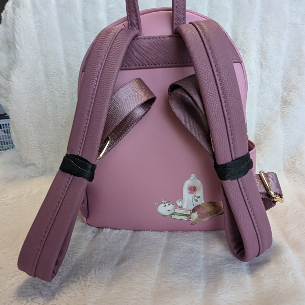 Loungefly Disney Beauty and the Beast Portrait Mini Backpack and Wallet Set - Picture 4 of 11